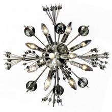  W23111C20 - Starburst 10-Light Chrome Finish Crystal Sputnik Wall Sconce Light 20 in. W x 20 in. H  Large