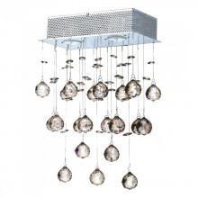  W23225C12 - Icicle Collection 2 Light Chrome Finish and Clear Crystal Wall Sconce 12" W x 17" H Medium