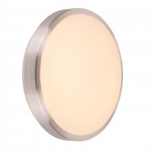  W23561BN13 - Aperture 18-Watt Brushed Nickel Finish Integrated LEd Circle Wall Sconce / Ceiling Light 13 in. Dia