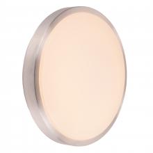  W23562BN16 - Aperture 24-Watt Brushed Nickel Finish Integrated LEd Circle Wall Sconce / Ceiling Light 16 in. Dia
