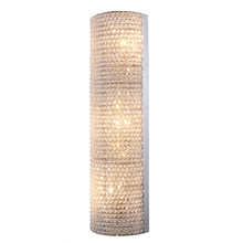  W23713C24 - Prism 3-Light Chrome Finish Crystal Tall Wall Sconce Light 24 in. L x 4 in. W x 6 in. H ADA