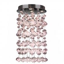  W33153C20-CL - Effervescence 7-Light Halogen Chrome Finish Blown Glass Bubble Flush Mount Ceiling Light 20 in. Dia