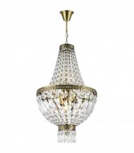  W83088B12 - Metropolitan 5-Light Antique Bronze Finish and Clear Crystal Chandelier 12 in. Dia x 20 in. H Mini