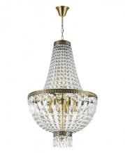  W83088B16 - Metropolitan 6-Light Antique Bronze Finish and Clear Crystal Chandelier 16 in. Dia x 26 in. H Mini