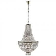  W83088B20 - Metropolitan 8-Light Antique Bronze Finish and Clear Crystal Chandelier 20 in. Dia x 32 in. H Medium