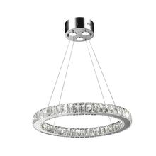  W83146KC24 - Galaxy 15 Integrated LEd Light Chrome Finish diamond Cut Crystal Circular Ring dimmable Chandelier 6