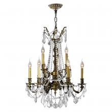  W83307BP23-CL - Windsor 9-Light Antique Bronze Finish and Clear Crystal Chandelier 23 in. Dia x 31 in. H Large