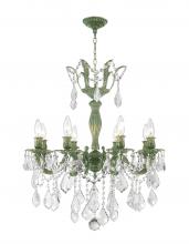  W83329B23 - Versailles 8-Light Antique Bronze Finish and Clear Crystal Chandelier 23 in. Dia x 26 in. H Large