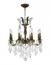  W83337B22 - Versailles 8-Light Antique Bronze Finish and Clear Crystal Chandelier 22 in. Dia x 26 in. H Medium