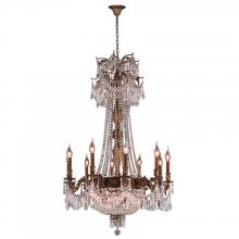  W83356B36-CL - Winchester 18-Light Antique Bronze Finish and Clear Crystal Chandelier 36 in. Dia x 49 in. H Large