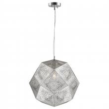  W83429C18 - Geometrics 3-Light Chrome Finish Finish Stainless Steel Pendant Light 18 in. Dia x 18 in. H Medium