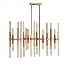  W83466MG14 - Sidney 102-Watt Matte Gold Finish Integrated LEd Linear Chandelier 5000K 41 in. L x 14 in. W x 28 in