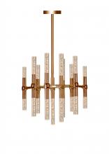  W83467MG20 - Sidney 75-Watt Matte Gold Finish Integrated LEd Round Chandelier 5000K 21 in. Dia x 22 in. H  Medium