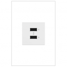  ARUSB2AA6W4 - adorne? Ultra-Fast USB Type-A/A Outlet Module, White