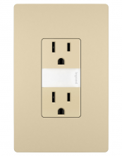  NTL885TRICC6 - radiant? 15A Tamper-Resistant Outlet with Night Light, Ivory