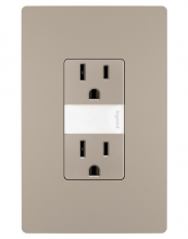  NTL885TRNICC6 - radiant? 15A Tamper-Resistant Outlet with Night Light, Nickel