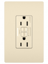  1597TRLACCD4 - radiant? Spec Grade 15A Tamper Resistant Self Test GFCI Receptacle, Light Almond
