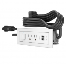  RDSZWH10 - Furniture Power Center Basic Switching Unit with 10' Cord - White