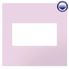  AWP2GRA - Adorne® Rosa Two-Gang Screwless Wall Plate with Microban®