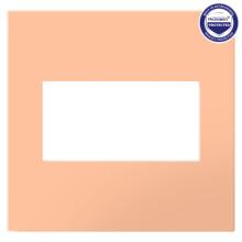  AWP2GPY - Adorne® Peachy Two-Gang Screwless Wall Plate with Microban®