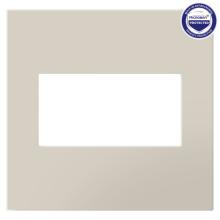  AWP2GOM - Adorne® Oatmeal Two-Gang Screwless Wall Plate with Microban®