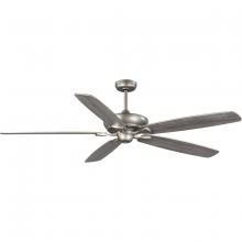  P250070-152 - Kennedale Collection 72-Inch Five-Blade DC Motor Transitional Ceiling Fan Grey Weathered Wood/Silver