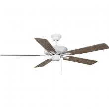  P250080-030 - AirPro 52 in. White 5-Blade AC Motor Transitional Ceiling Fan