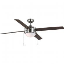 P250089-009-WB - McLennan II Collection 52 in. Four-Blade Brushed Nickel Transitional Ceiling Fan with LED Light Kit