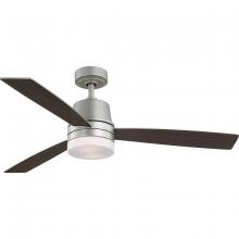  P250093-152-WB - Trevina IV Collection 52 in. Three-Blade Painted Nickel Transitional Ceiling Fan with LED Light Kit