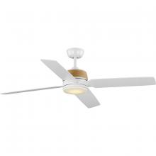 P250097-028-30 - Schaffer II Collection 56 in. Four-Blade Modern Organic Ceiling Fan with Integrated LED Light