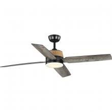  P250097-31M-30 - Schaffer II Collection 56 in. Four-Blade Modern Organic Ceiling Fan with Integrated LED Light