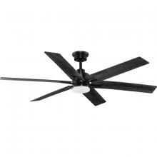  P250103-31M-CS - Dallam Collection 60 in. Six-Blade Transitional Ceiling Fan with Integrated CCT-LED Light