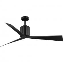  P250109-31M - Paso Collection 60-in Three-Blade Matte Black with Matte Black Blades Luxe Industrial Ceiling Fan