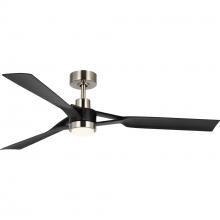  P250111-009-30 - Belen Collection 60-in Three-Blade Brushed Nickel Modern Ceiling Fan with Matte Black Blades