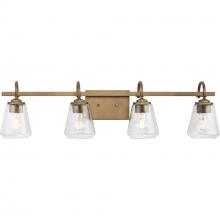  P300475-196 - Martenne Collection Four-Light Aged Bronze Modern Farmhouse Vanity Light