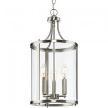 P500390-009 - Gilliam Collection Three-Light Brushed Nickel New Traditional Hall & Foyer
