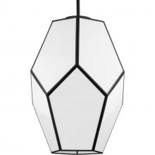  P500436-31M - Latham Collection One-Light Matte Black Contemporary Pendant