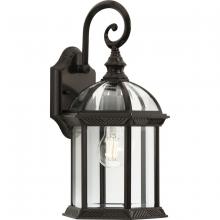  P560322-020 - Dillard Collection One-Light Traditional Antique Bronze Clear Glass Outdoor Wall Lantern