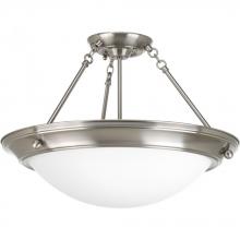  P3569-09 - Eclipse Collection Three-Light 19-3/8" Close-to-Ceiling