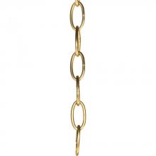  P8757-137 - Accessory Chain - 10' of 9 Gauge Chain in Natural Brass