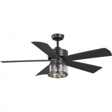  P250011-171-WB - Midvale Collection 5-Blade Blistered Iron 56-Inch AC Motor Coastal Ceiling Fan