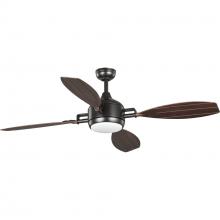  P250040-129-30 - Rudder Collection  Indoor/Outdoor 56" Four-Blade Bronze Ceiling Fan