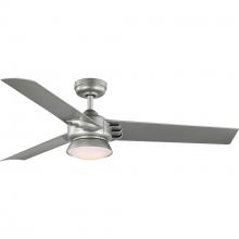  P250062-152-30 - Edwidge Collection 3-Blade Painted Nickel 52-Inch DC Motor LED Contemporary Ceiling Fan