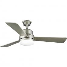  P2553-152WB - Trevina II Collection 52" Three-Blade Nickel Ceiling Fan