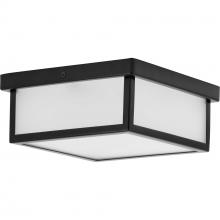  P350114-031-30 - Box LED Black One-Light 10" LED Flush Mount