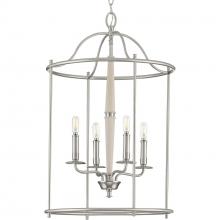  P500210-009 - Durrell Collection Four-Light Brushed Nickel Medium Foyer