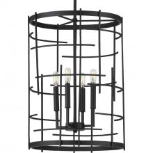  P500248-031 - Torres Collection Black Four-Light Foyer