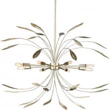  P500416-176 - Mariposa Collection Eight-Light Gilded Silver Hanging Pendant Light