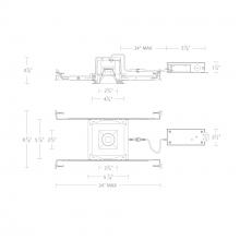  R2BSD-FCS-BK - Ocular 2.0 5CCT Square Downlight Trim and Remodel Housing with New Construction Frame-In Kit and D