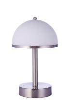  86284R-LED - Indoor Rechargeable Dimmable LED Portable Lamp in Brushed Polished Nickel